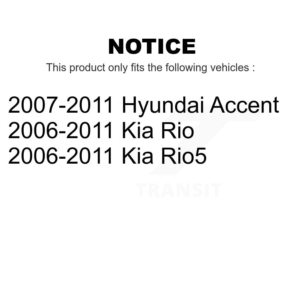 [Arrière] Kit de Tambour de frein pour Hyundai Accent Kia Rio Rio5 KG-101420