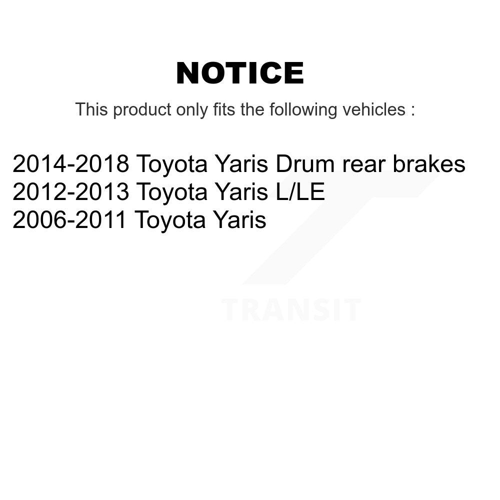 [Avant + Arrière] Kit d'ensemble disque de frein à disque et moyeu pour Toyota Yaris KG-101437