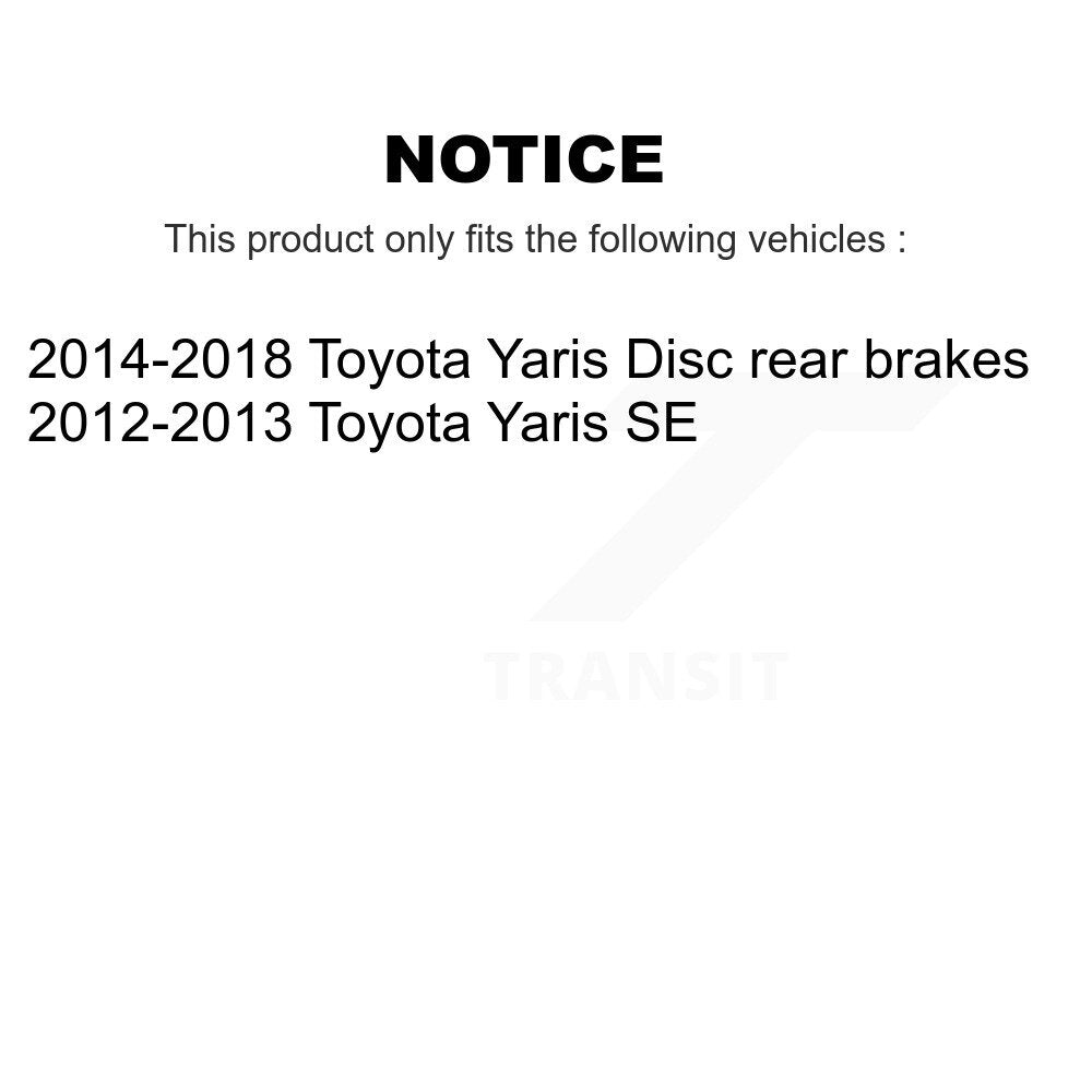 [Avant + Arrière] Kit d'ensemble disque de frein à disque et moyeu pour Toyota Yaris KG-101438