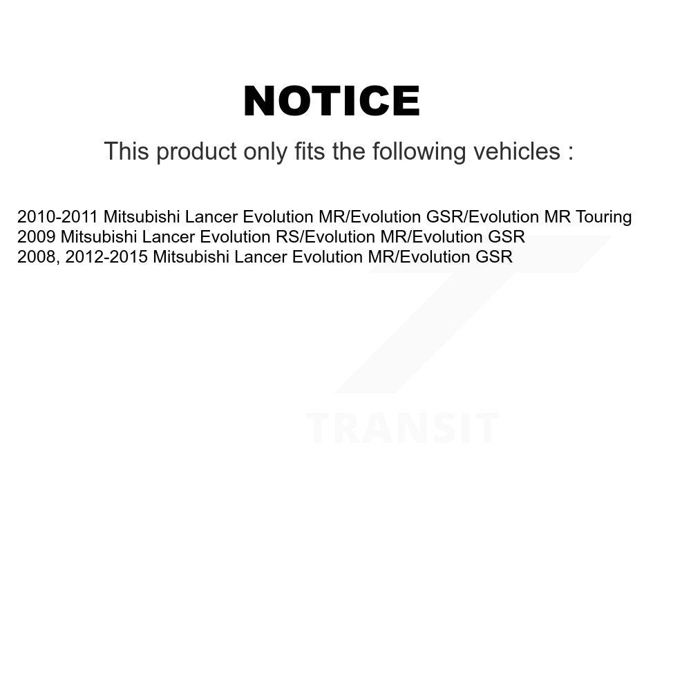 [Avant + Arrière] Kit de disque (revêtu) de frein pour Mitsubishi Lancer KG-101498