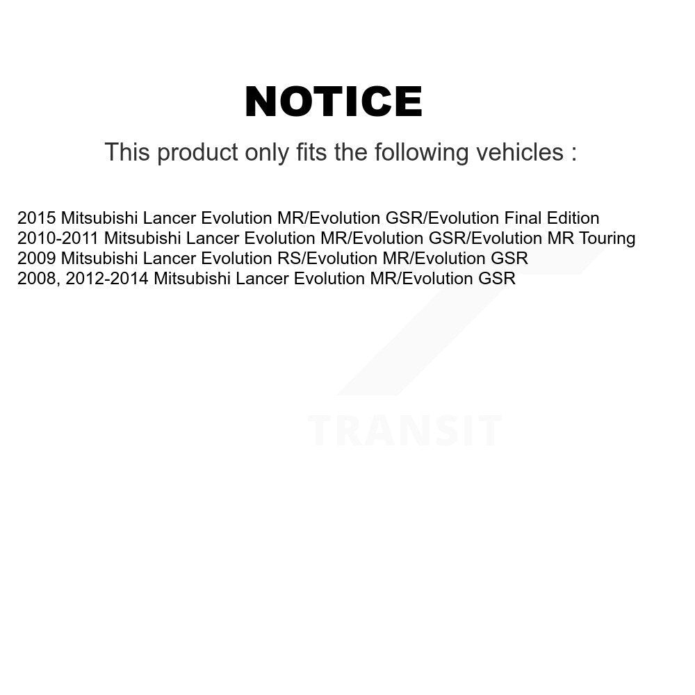 [Arrière] Kit de disque (revêtu) de frein pour Mitsubishi Lancer KG-101518