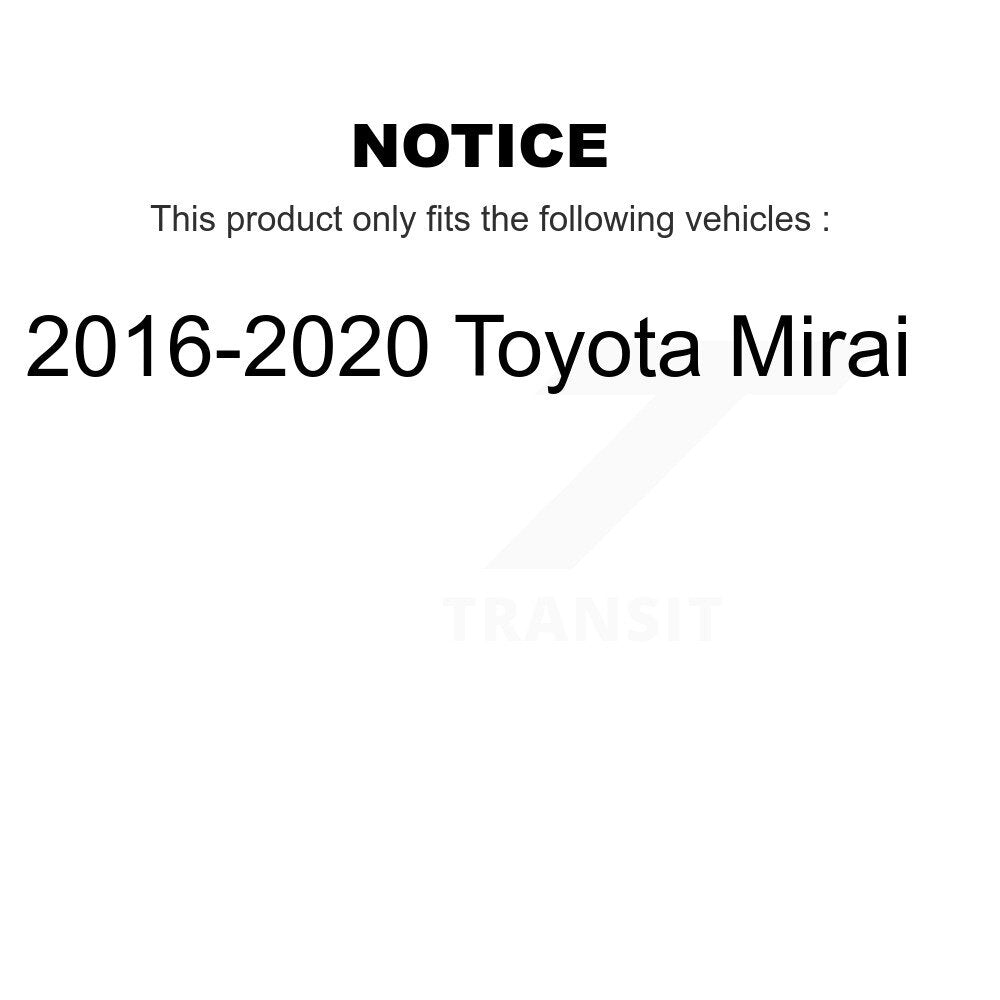 [Avant + Arrière] Kit de disque (revêtu) de frein pour 2016-2020 Toyota Mirai KG-101530