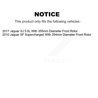 [Avant + Arrière] Kit de disque (revêtu) de frein pour Jaguar XF KG-101552