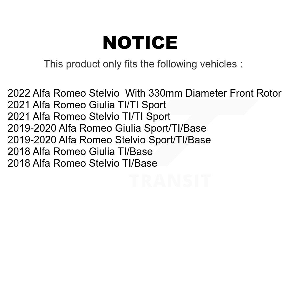[Avant] Disque de frein pour Alfa Romeo Stelvio Giulia KG-101606