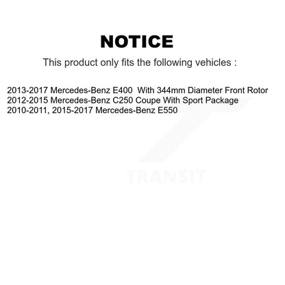 [Avant] Kit de disque (revêtu) de frein pour Mercedes-Benz C250 E400 E550 KG-101619