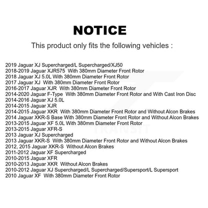 [Avant] Kit de disque (revêtu) de frein pour Jaguar XF XJ F-Type XKR XJR XKR-S XFR-S XJR575 KG-101626