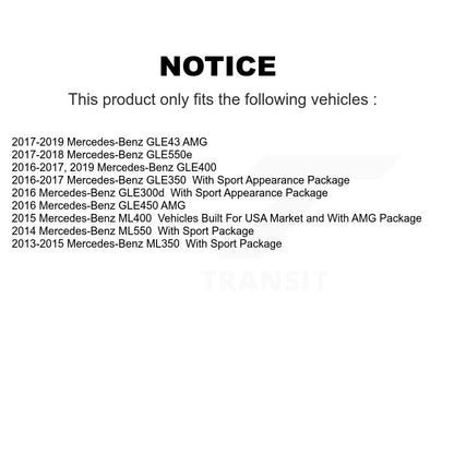 [Arrière] Kit de disque (revêtu) de frein pour Mercedes-Benz ML350 GLE350 GLE43 AMG GLE400 GLE450 ML400 GLE300d ML550 GLE550e KG-101634