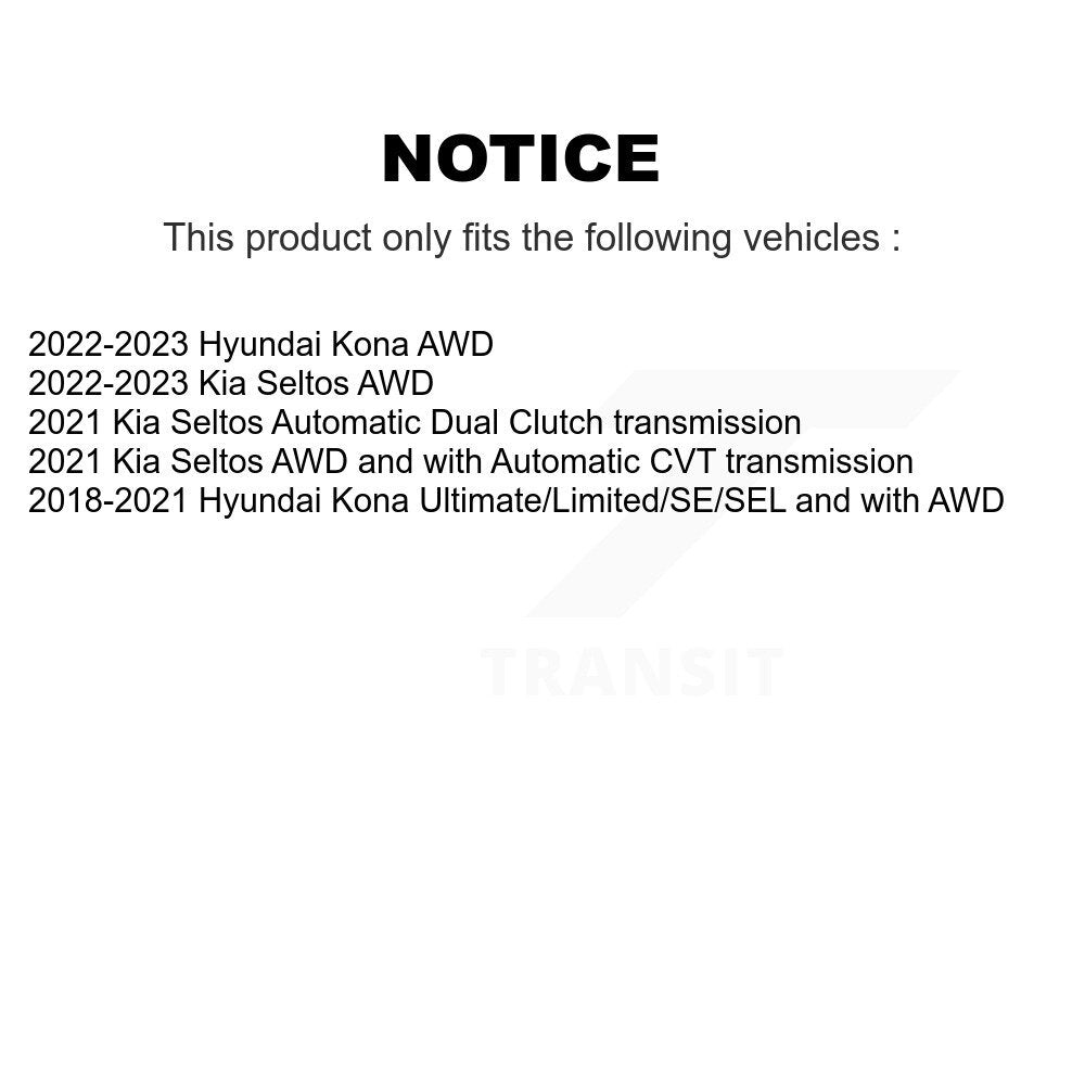 [Arrière] Disque de frein pour Hyundai Kona Kia Seltos KG-101641