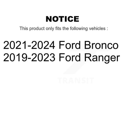 [Arrière] Kit de disque (revêtu) de frein pour Ford Ranger Bronco KG-101669