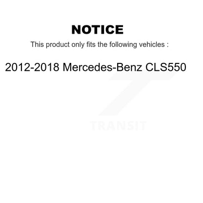 [Avant + Arrière] Kit de disque (revêtu) de frein pour 2012-2018 Mercedes-Benz CLS550 KG-101708
