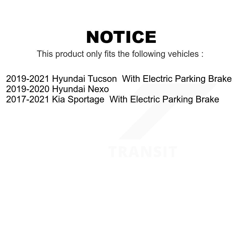 [Arrière] Kit de disque (revêtu) de frein pour Kia Sportage Hyundai Tucson Nexo KG-101729