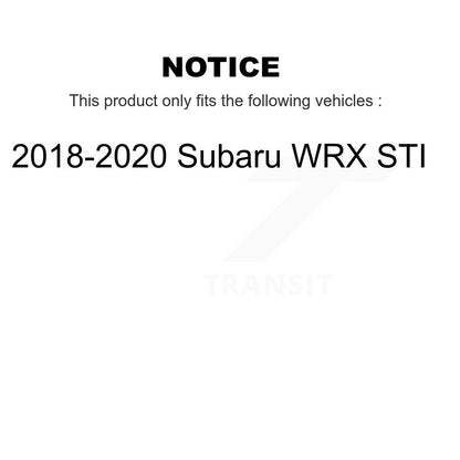 [Avant] Kit de disque (revêtu) de frein pour 2018-2020 Subaru WRX STI KG-101733