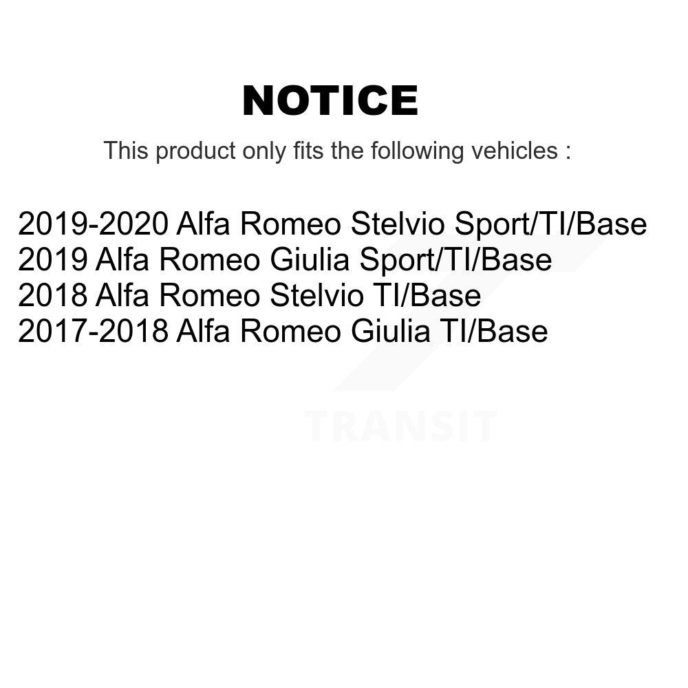 [Avant et Arrière] Disque de frein pour Alfa Romeo Stelvio Giulia KG-101778