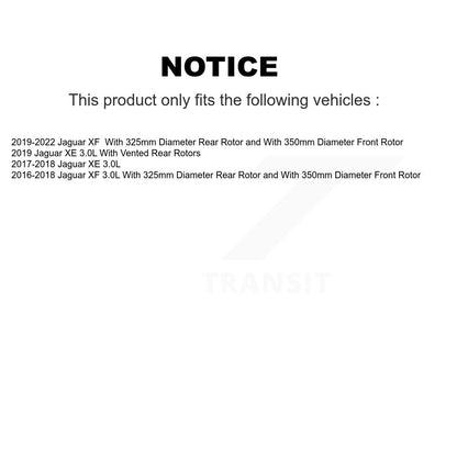 [Avant et Arrière] Disque de frein pour Jaguar XE XF KG-101784