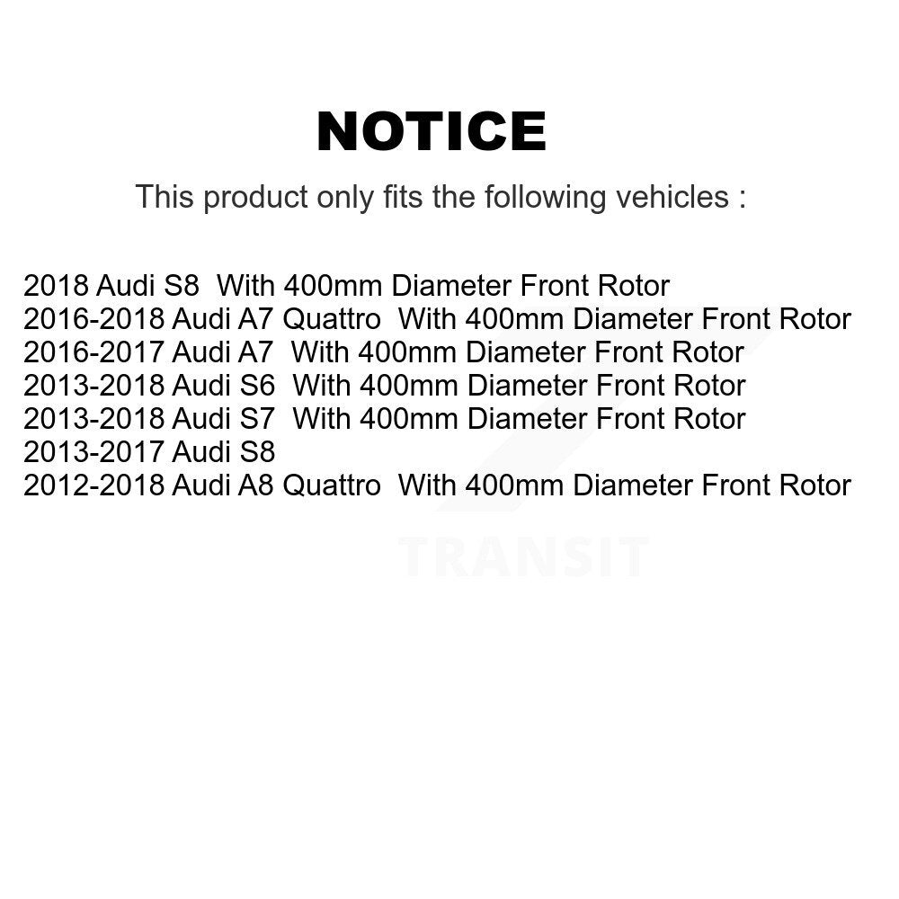 [Avant] Disque de frein pour Audi A7 Quattro A8 S6 S7 S8 KG-101789
