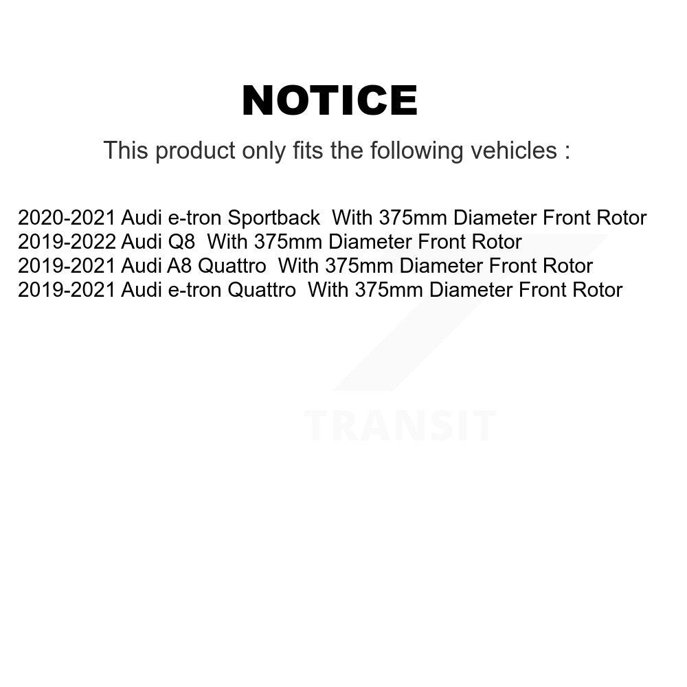 [Avant et Arrière] Disque de frein pour Audi Q8 e-tron Quattro Sportback A8 KG-101808
