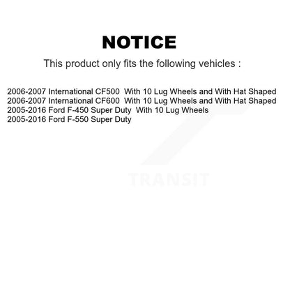 [Avant et Arrière] Disque de frein pour Ford F-450 Super Duty F-550 International CF500 CF600 KG-101817
