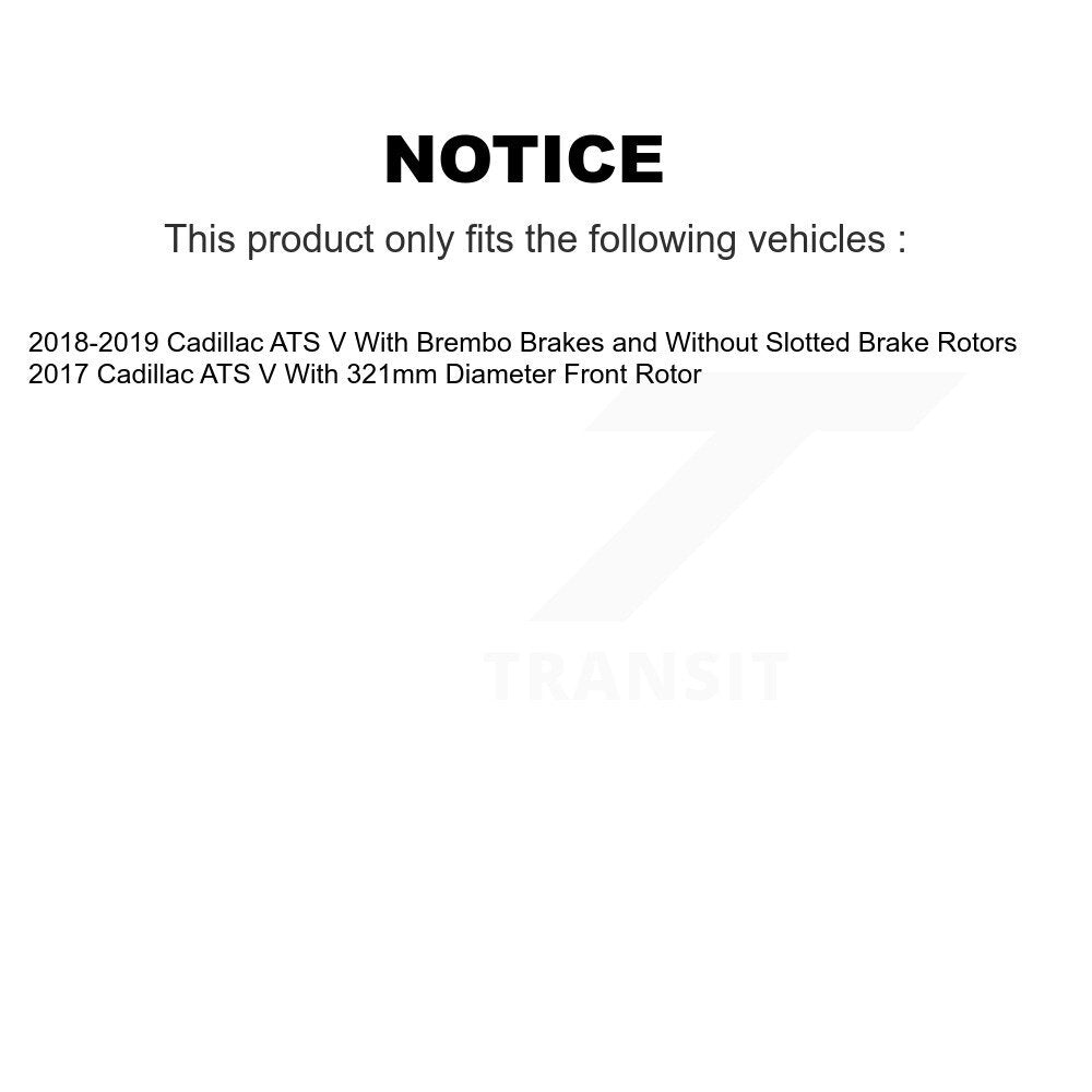 [Avant et Arrière] Disque de frein pour Cadillac ATS V KG-101836