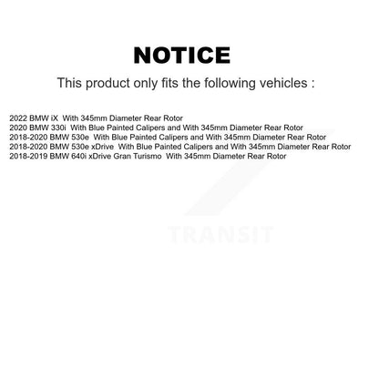 [Avant et Arrière] Disque de frein pour BMW 530e xDrive iX 640i Gran Turismo 330i KG-101871