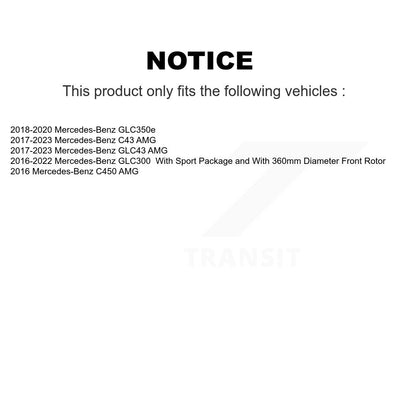 [Avant et Arrière] Disque de frein pour Mercedes-Benz GLC300 C43 AMG GLC43 C450 GLC350e KG-101893