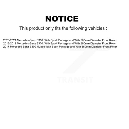 [Avant et Arrière] Disque de frein pour Mercedes-Benz E300 E350 KG-101922