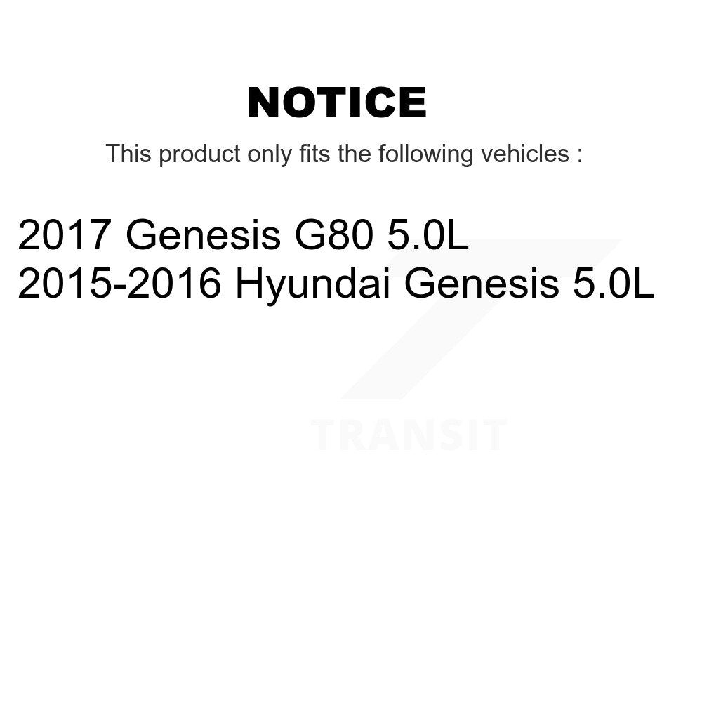 [Avant et Arrière] Disque de frein pour Hyundai Genesis G80 5.0L KG-101935