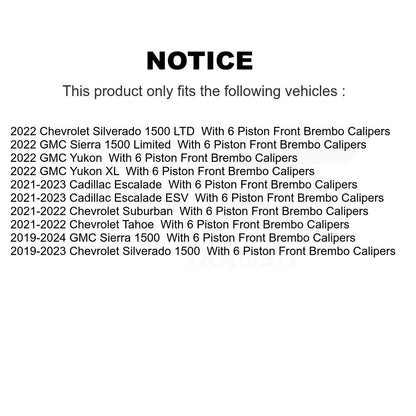 [Avant] Disque de frein pour GMC Sierra 1500 Chevrolet Silverado Tahoe Limited Cadillac KG-101952