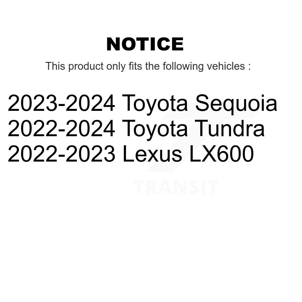 [Avant] Disque de frein pour Toyota Tundra Lexus LX600 Sequoia KG-101987