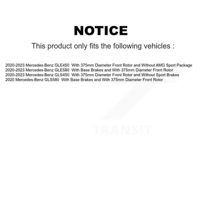 [Avant] Disque de frein pour Mercedes-Benz GLE450 GLS450 GLS580 GLE580 KG-101994