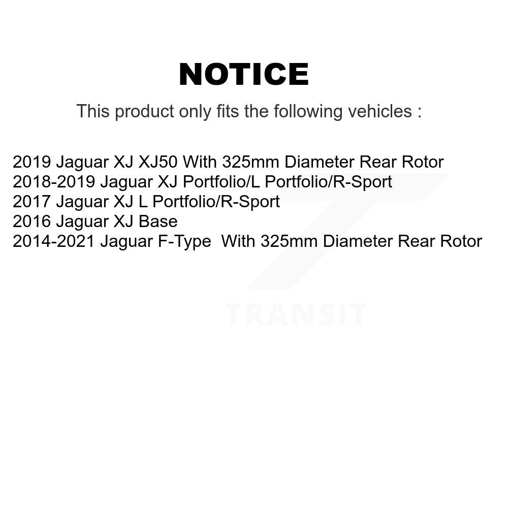[Arrière] Disque de frein pour Jaguar F-Type XJ KG-101995