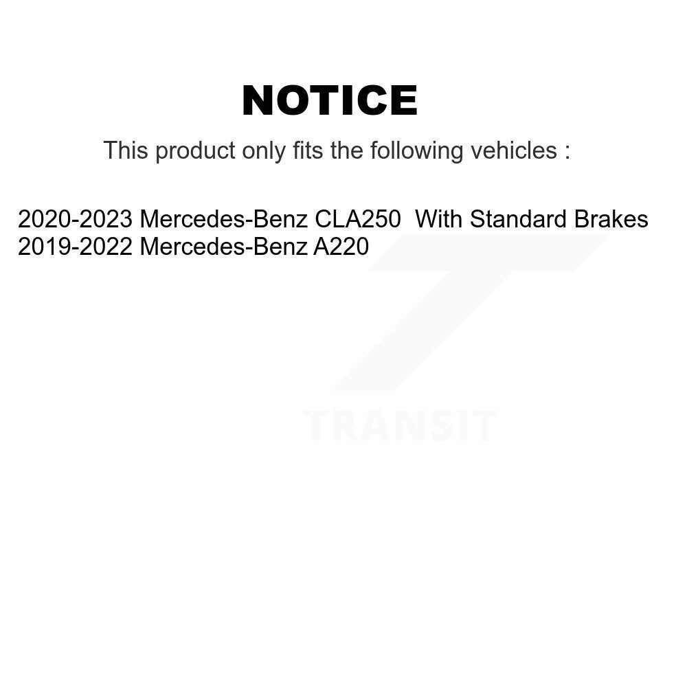 [Arrière] Disque de frein pour Mercedes-Benz A220 CLA250 KG-102008