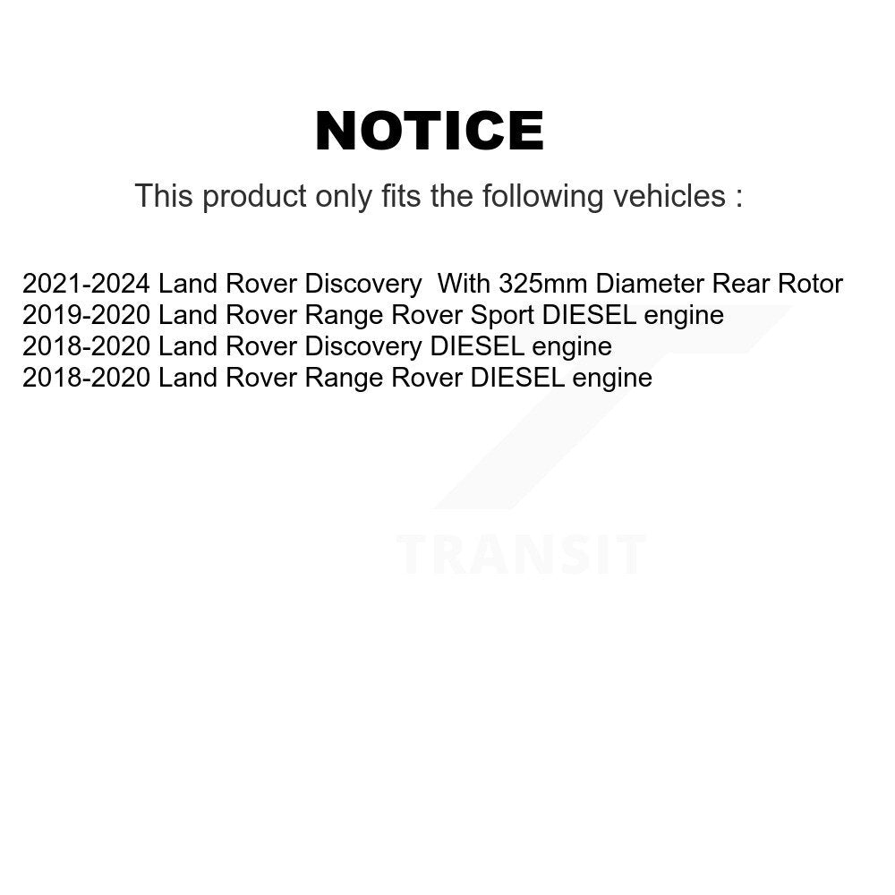 [Arrière] Disque de frein pour Land Rover Range Sport Discovery KG-102020