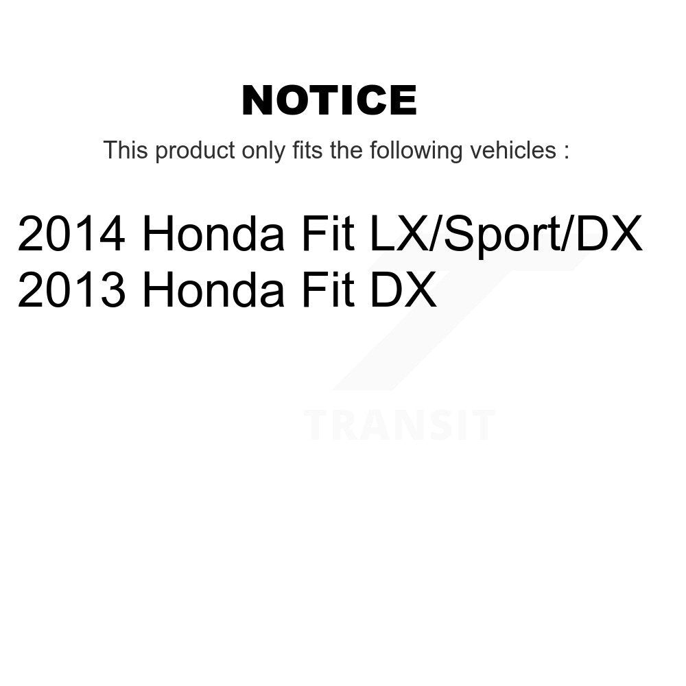[Avant et Arrière] Ensemble disque de frein à disque et moyeu pour Honda Fit KG-102033