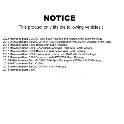 [Avant] Disque de frein pour Mercedes-Benz GLC300 C300 C400 C350e KG-102049