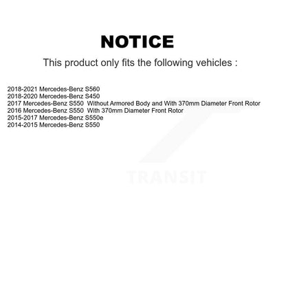 [Avant] Disque de frein pour Mercedes-Benz S550 S560 S450 S550e KG-102051
