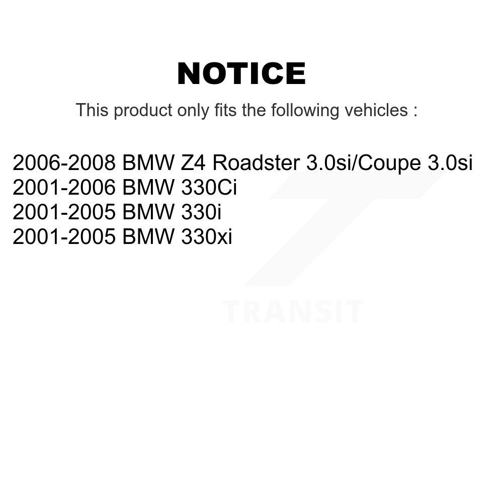 [Avant] Kit de disque (revêtu) et plaquette (céramique) de frein pour BMW 330Ci 330i Z4 330xi KGC-100319