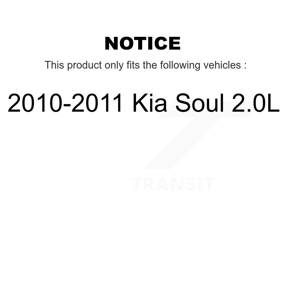 [Avant + Arrière] Kit de disque (revêtu) et plaquette (céramique) de frein pour 2010-2011 Kia Soul 2.0L KGC-100830