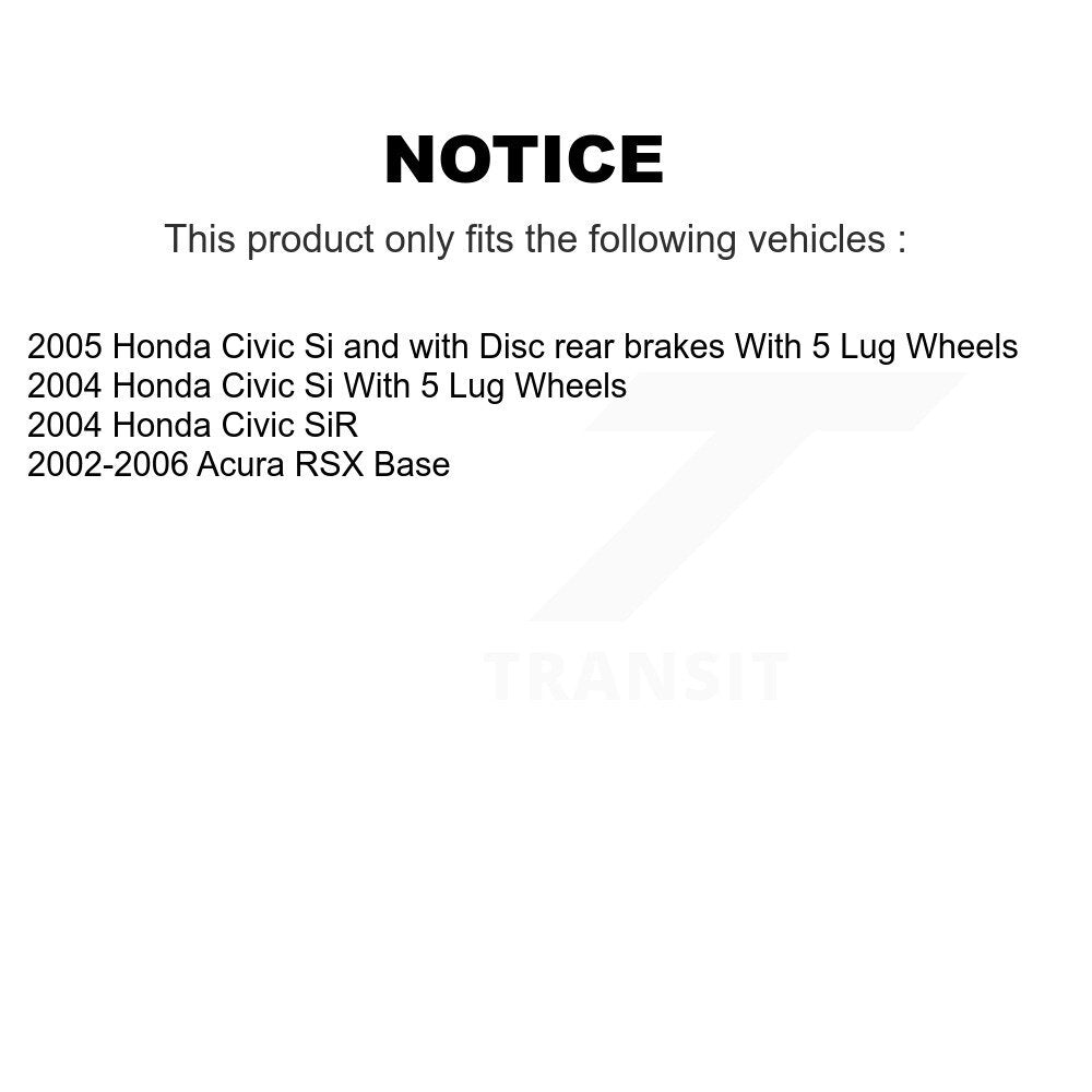 [Avant + Arrière] Kit de disque (revêtu) et plaquette (céramique) de frein pour Honda Civic Acura RSX KGC-100868