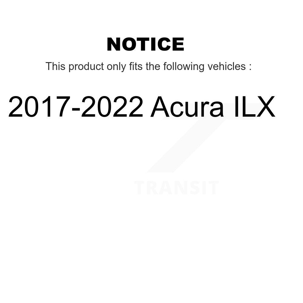 [Avant + Arrière] Kit de disque (revêtu) et plaquette (céramique) de frein pour 2017-2022 Acura ILX KGC-100871