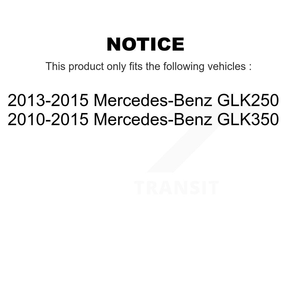 [Avant + Arrière] Kit de disque (revêtu) et plaquette (céramique) de frein pour Mercedes-Benz GLK350 GLK250 KGC-101012