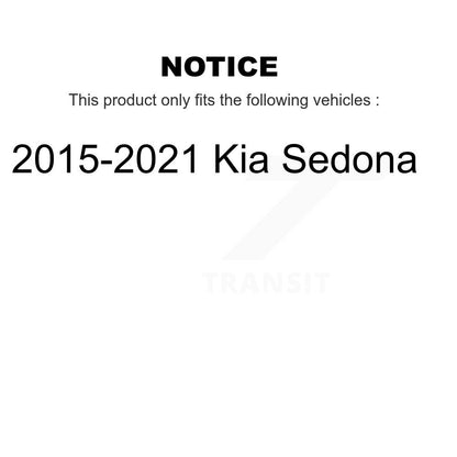 [Avant + Arrière] Kit de disque (revêtu) et plaquette (céramique) de frein pour 2015-2020 Kia Sedona KGC-101104
