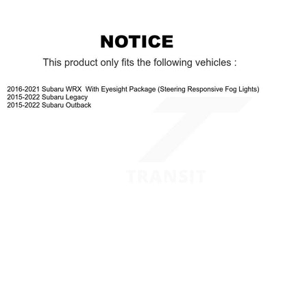 [Arrière] Kit de disque (revêtu) et plaquette (céramique) de frein pour Subaru Outback Legacy WRX KGC-101445