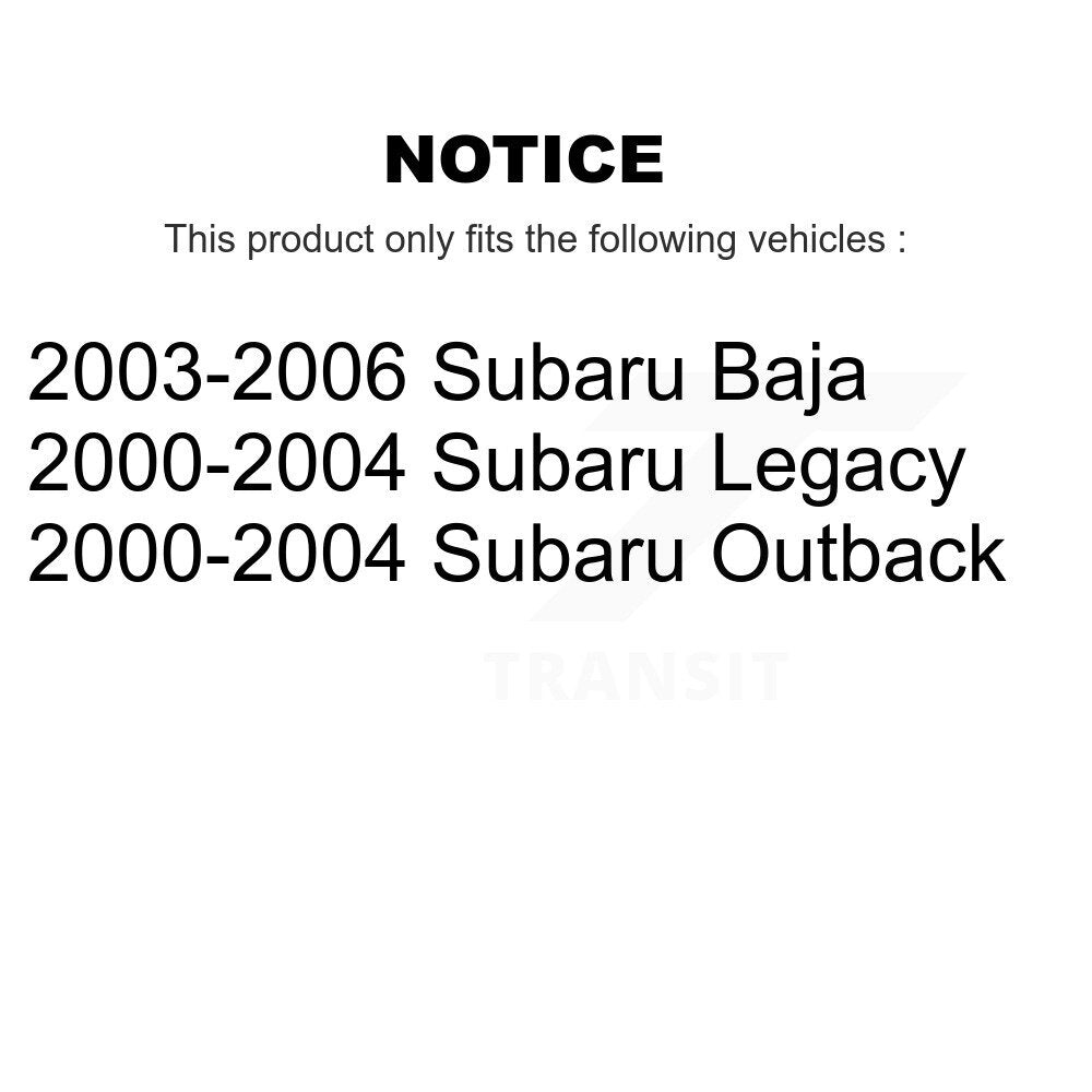 [Arrière] Kit de disque (revêtu) et plaquette (céramique) de frein pour Subaru Outback Legacy Baja KGC-101547