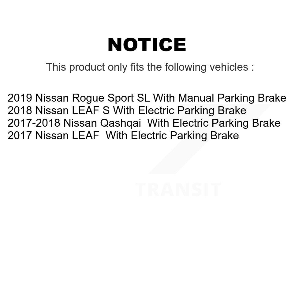 [Arrière] Kit de disque (revêtu) et plaquette (céramique) de frein pour Nissan Rogue Sport LEAF Qashqai KGC-101642