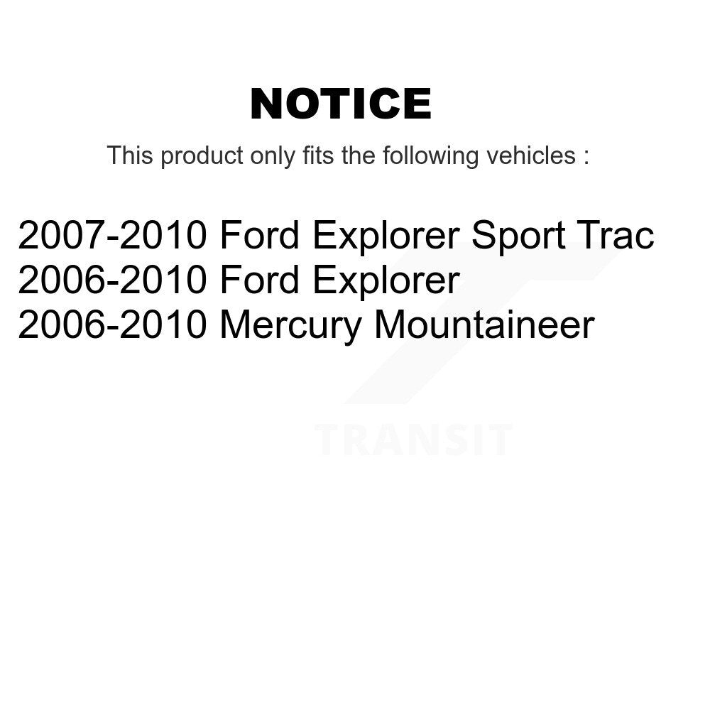 [Arrière] Kit de disque (revêtu) et plaquette (céramique) de frein pour Ford Explorer Sport Trac Mercury Mountaineer KGC-101647