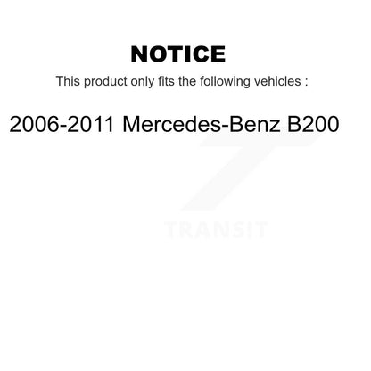 [Arrière] Kit de disque (revêtu) et plaquette (céramique) de frein pour 2006-2011 Mercedes-Benz B200 KGC-101795