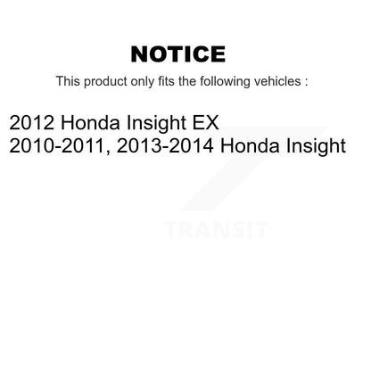 [Avant + Arrière] Kit de disque (revêtu) et plaquette (céramique) de frein pour Honda Insight KGC-101981
