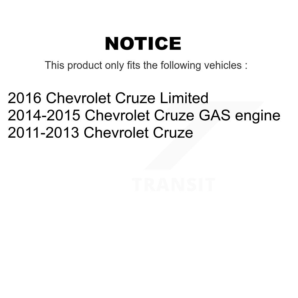 [Avant + Arrière] Kit de disque (revêtu) et plaquette (céramique) de frein pour Chevrolet Cruze Limited KGC-101992