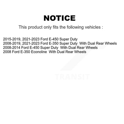 [Avant] Kit de disque (revêtu) et plaquette (céramique) de frein pour Ford E-350 Super Duty E-450 Econoline KGC-102042