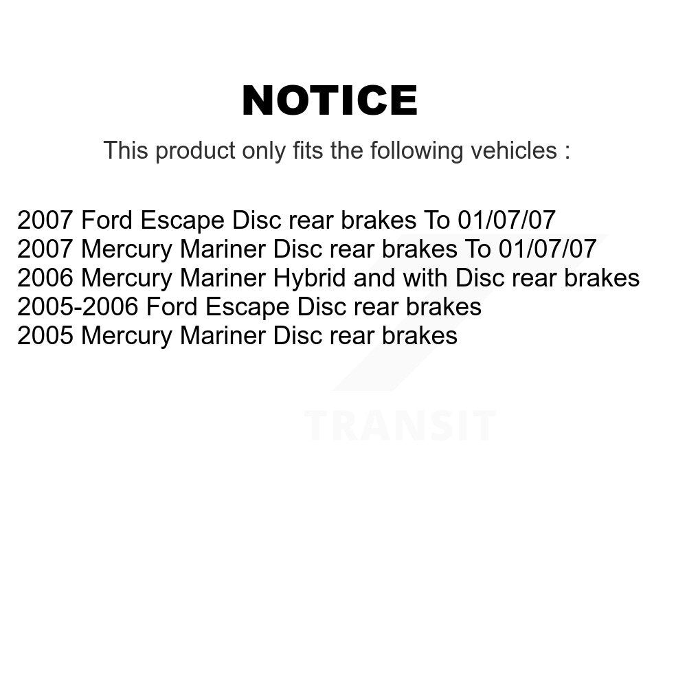 [Avant + Arrière] Kit de disque (revêtu) et plaquette (céramique) de frein pour Ford Escape Mercury Mariner KGC-102072